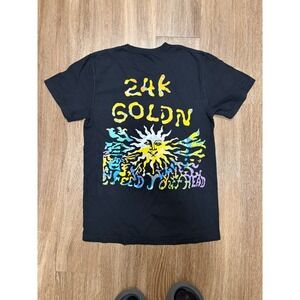 24kGoldn El Dorado Tour Graphic T-Shirt Mens Small Black‎ Sun Feed Your Head Tee